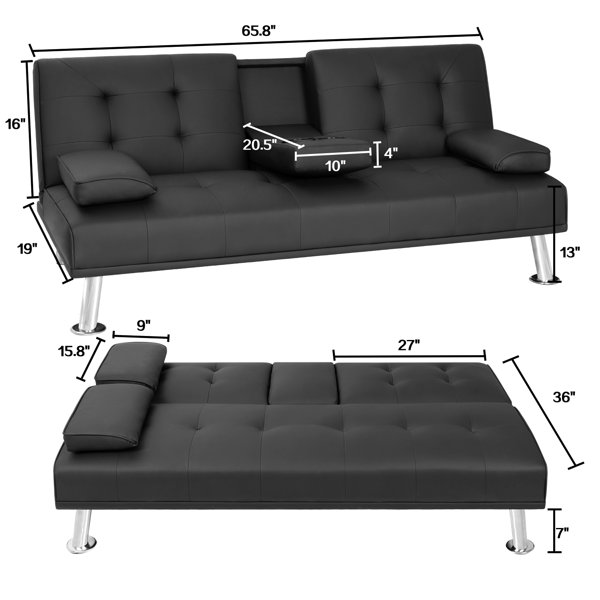 Wayfair deals black futon